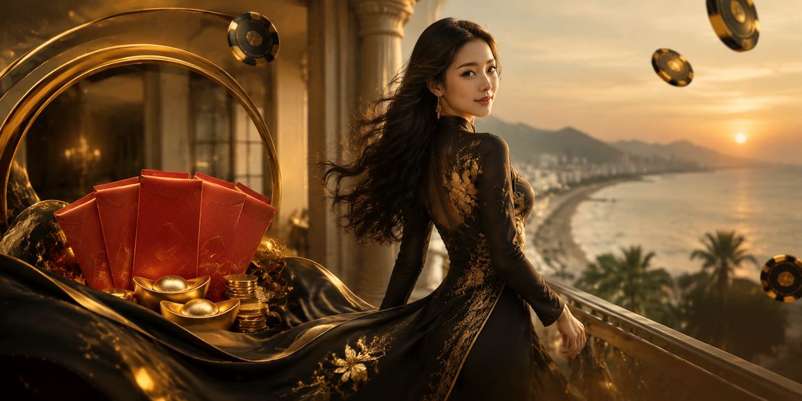 Người chơi mặc áo dài tại Đà Nẵng theo dõi kèo trận đấu trên điện thoại di động