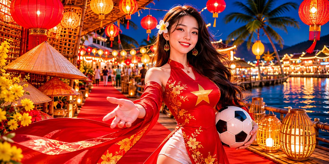 Người chơi đặt cược bóng đá tại Phú Quốc với chiếc nón lá truyền thống